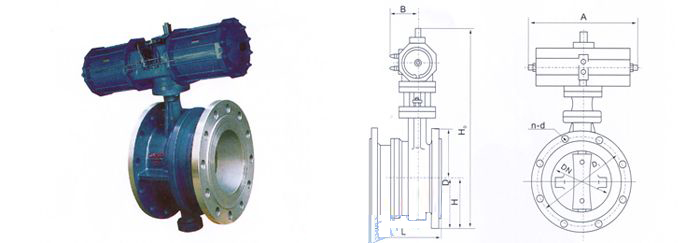 氣動法蘭式伸縮蝶閥 氣動法蘭式伸縮蝶閥