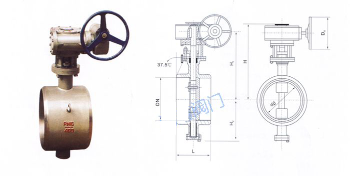 D363H對焊式硬密封蝶閥 D363H對焊式硬密封蝶閥